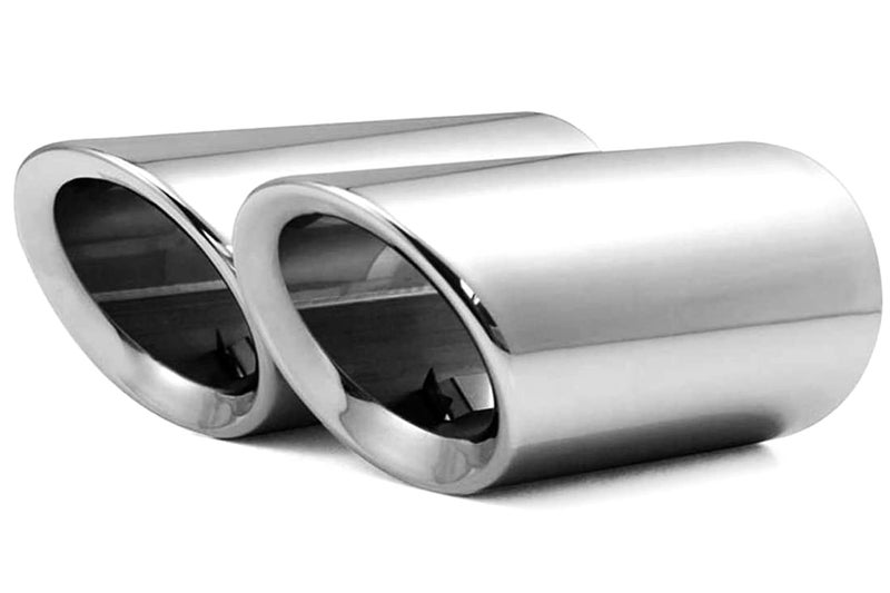 Dsycar Stainless Steel Exhaust Tips Pair, Chrome Polished, Compatible with Audi Q5/A4/A4L/A3, Compatible with VW CC 2012-2015/ Passat 1.8T 2.0T 2011-2015 / Tiguan 2011-2015 (Silver) - Image 1